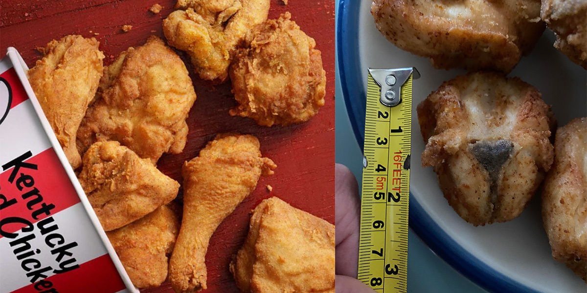 Outraged customer exposes KFC's 'small' chicken cuts: Are you getting ...